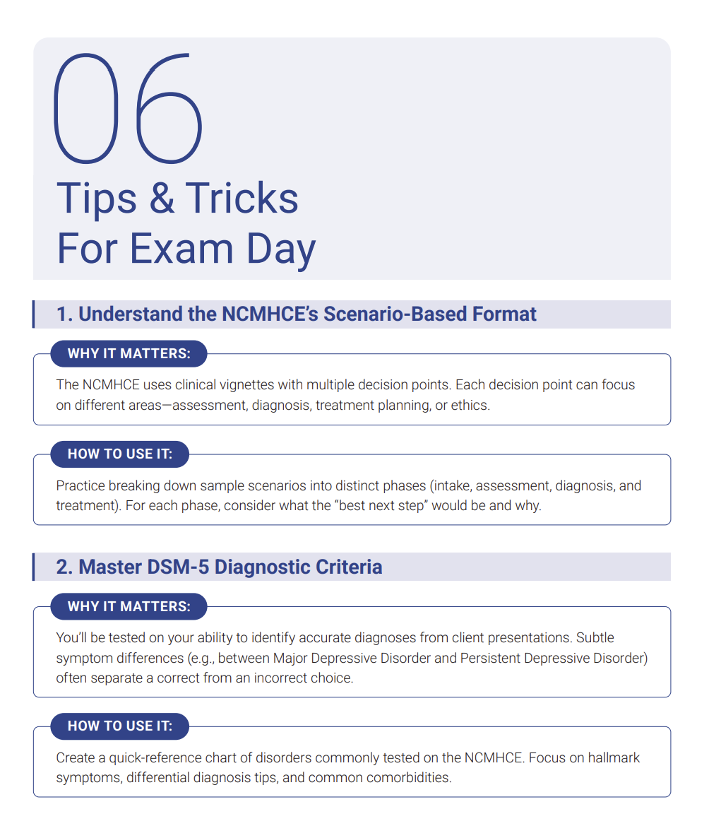 NCMHCE 2025 Study Guide Edition | Includes Detailed Notes, Practice Questions, Cheat Sheet & More