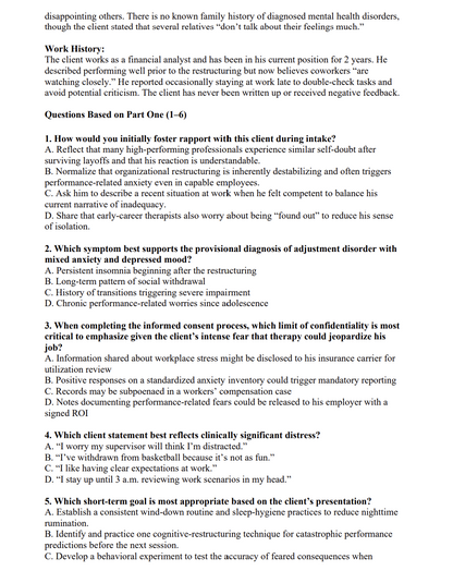 NCMHCE 2026 Practice Questions – 1,100 Questions with Detailed Explanations (Digital Download)