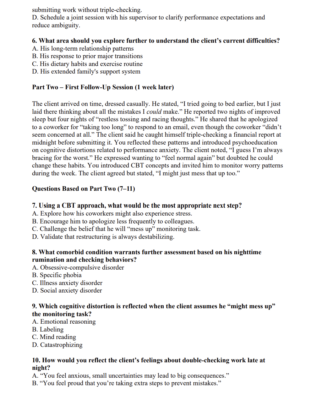 NCMHCE Practice Questions – 1,100 Questions with Detailed Explanations (Digital Download)