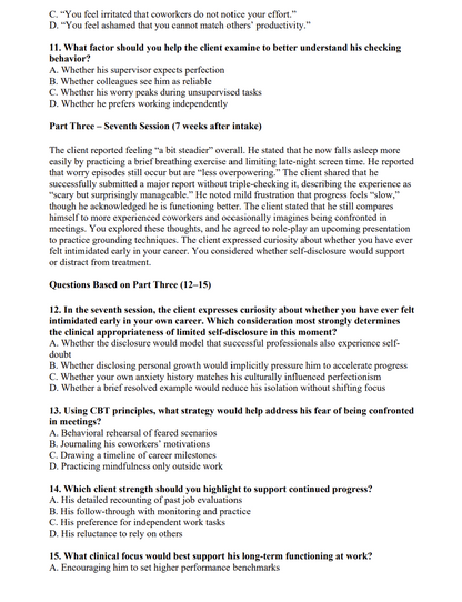 NCMHCE 2026 Practice Questions – 1,100 Questions with Detailed Explanations (Digital Download)