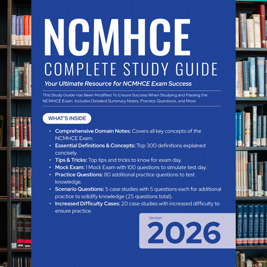 NCMHCE 2026 eBook Study Guide – Textbook Edition (Digital Download)