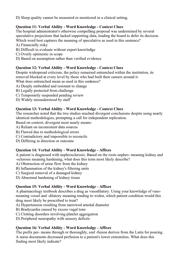 NLN NEX 489 Practice Questions with Detailed Explanations