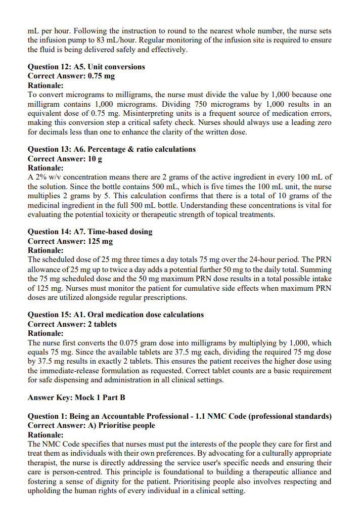 NMC UK 345 Practice Questions with Detailed Explanations