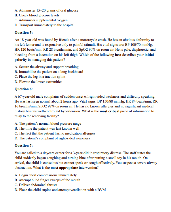 NREMT EMT 2026 Mock Exams | 3 Mocks, 360 Questions with Answers & Explanations