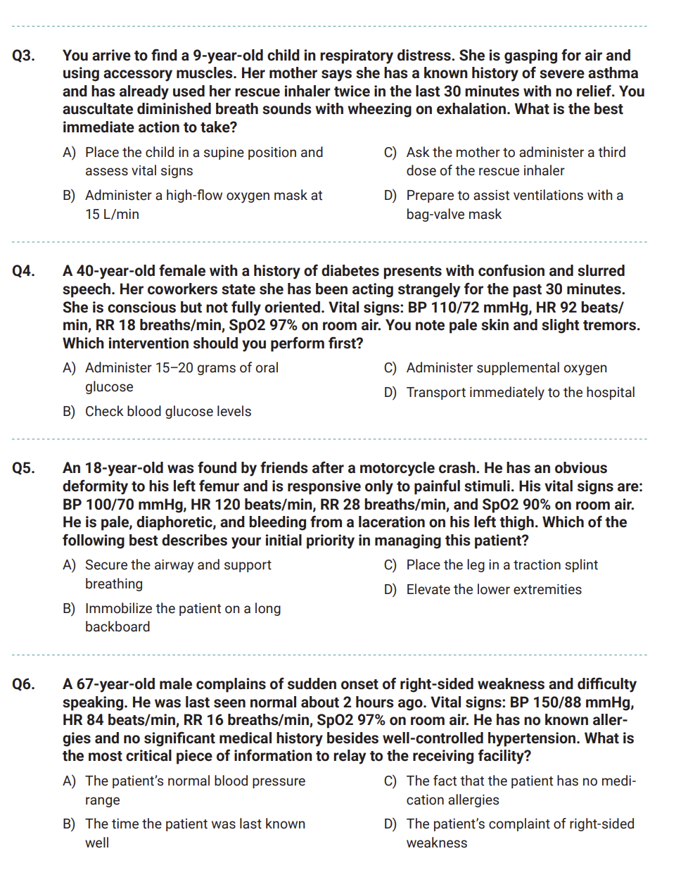 NREMT EMT 2025 Mock Exams | 3 Mocks, 360 Questions with Answers & Explanations