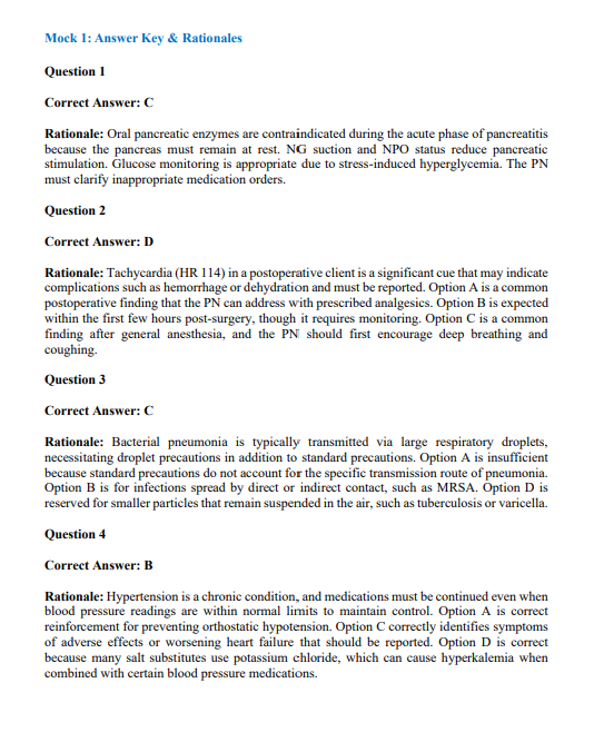 NCLEX-PN 2026 Practice Question Set – 1,430 Questions + Rationales (Digital Download)