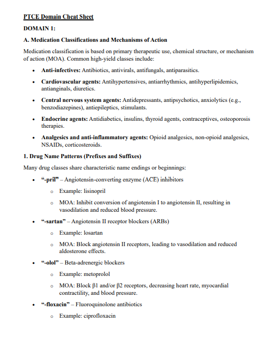 PTCE Study Guide 2026 | 357-Page Review + 200 Practice Questions & Detailed Answers
