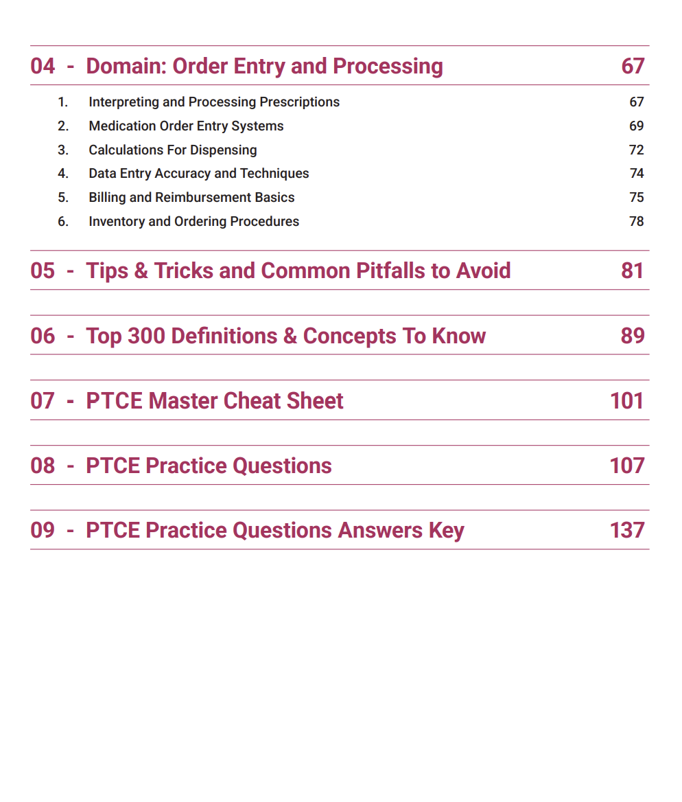 PTCE 2025 Study Guide eBook Edition | Includes Detailed Notes, Practice Questions, Cheat Sheet & More