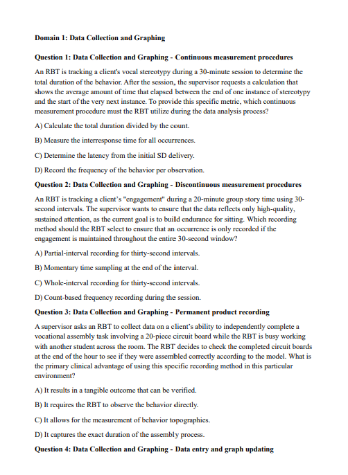 RBT Practice Questions – 450 Exam-Aligned Questions with Explanations | Digital Download