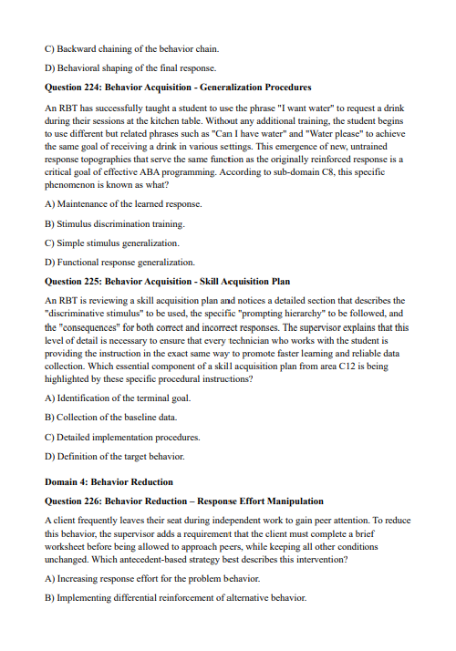 RBT Practice Questions – 450 Exam-Aligned Questions with Explanations | Digital Download