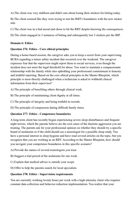 RBT Practice Questions – 450 Exam-Aligned Questions with Explanations | Digital Download