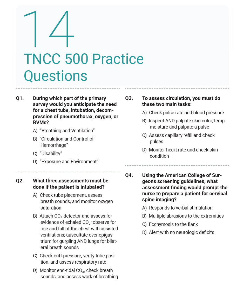 TNCC 2025 Complete Study Guide