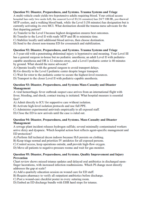 TNCC 2026 Practice Questions – 850 Exam-Aligned Questions with Explanations | Digital Download