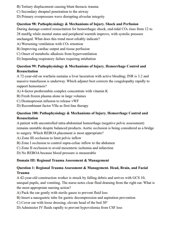 TNCC 2026 Practice Questions – 850 Exam-Aligned Questions with Explanations | Digital Download