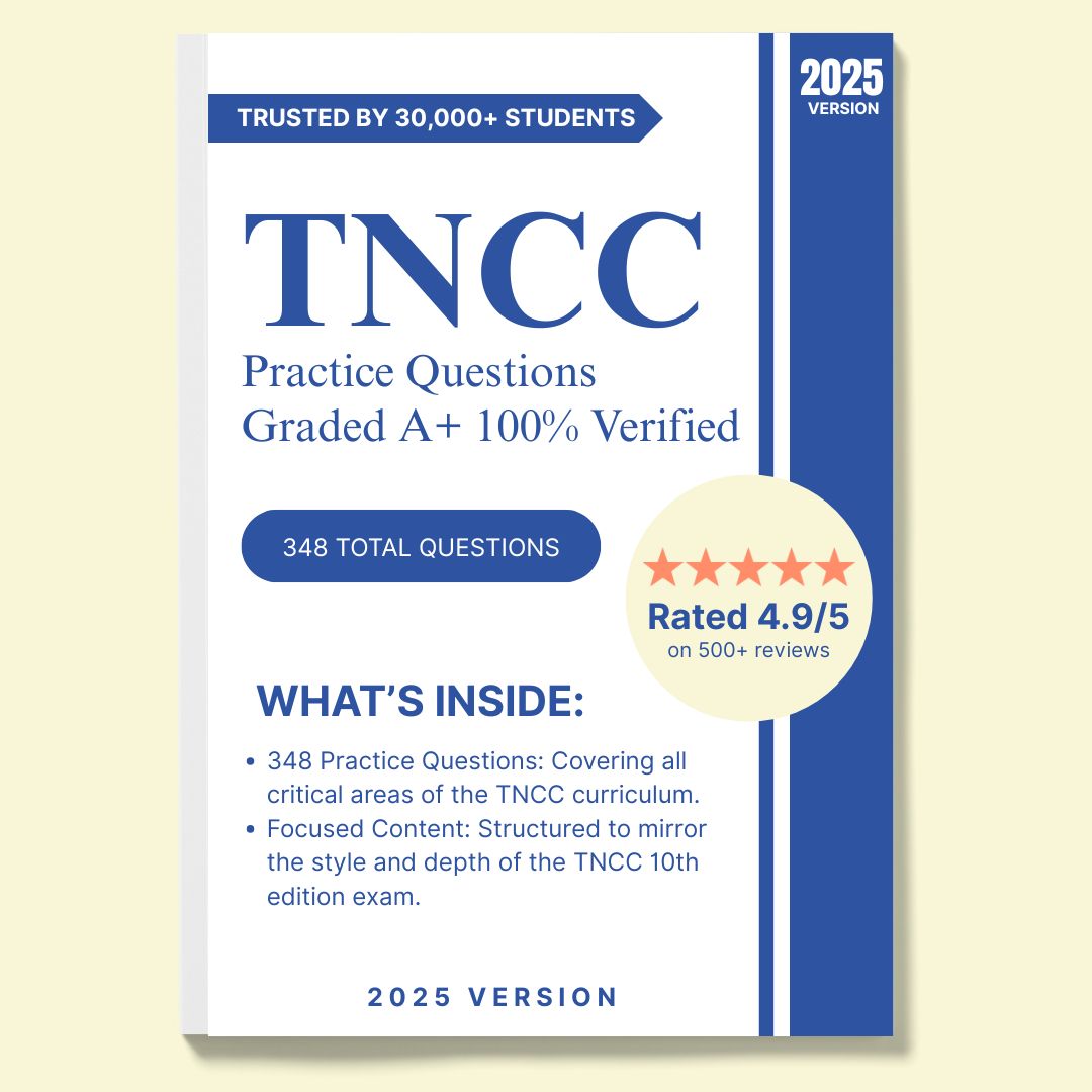 TNCC Exam Prep Bundle: Full Study Guide & 498 Practice Questions