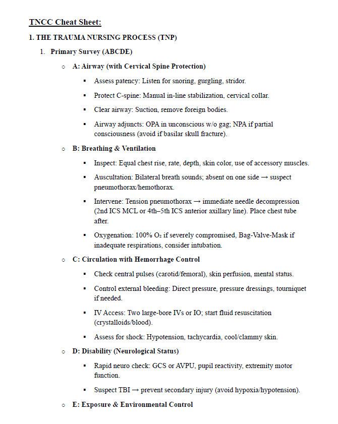 TNCC Exam Complete Study Guide: 160 Pages of Essential Content & Practice Questions