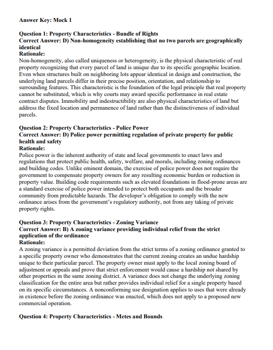 Texas Real Estate Exam Practice Questions – 405 Items, 3 Mock Exams & Rationales | Digital Download