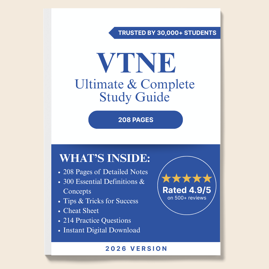 VTNE Study Bundle: Test Questions & Exam Guide