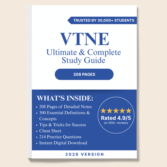 VTNE Study Bundle: Test Questions & Exam Guide