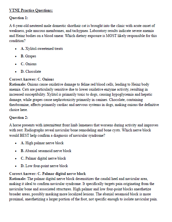 VTNE Exam Complete Study Guide: 208 Pages of Essential Content & Practice Questions