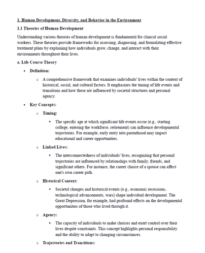 LCSW Exam Ultimate Study Guide with Detailed Notes, Mock Exam, Scenario Questions, & More - The Health Exams