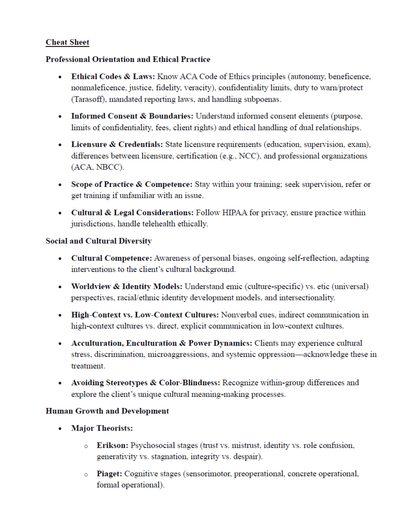 NCE Exam Ultimate Study Guide with Detailed Notes, Mock Exams, Scenario Questions, Cheat Sheet & More - The Health Exams