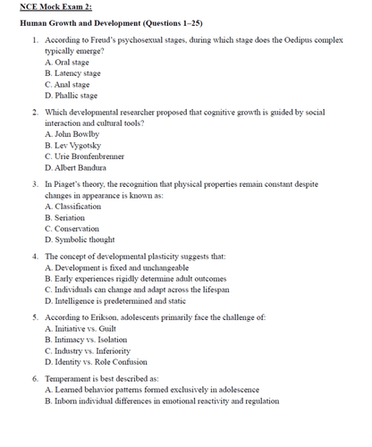 NCE Exam Ultimate Study Guide with Detailed Notes, Mock Exams, Scenario Questions, Cheat Sheet & More - The Health Exams