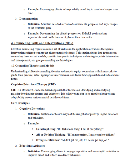NCMHCE Exam Ultimate Study Guide Includes: Detailed Notes, Definitions, Mock Exams, Case Studies & More - The Health Exams