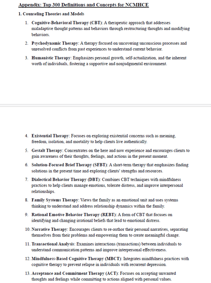 NCMHCE Exam Ultimate Study Guide Includes: Detailed Notes, Definitions, Mock Exams, Case Studies & More - The Health Exams
