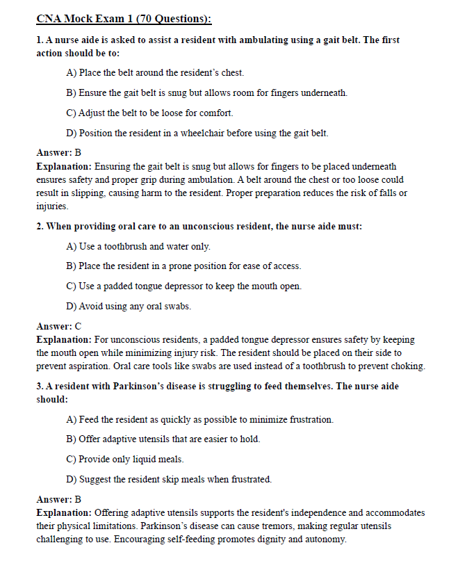 NNAAP/CNA Exam Ultimate Study Guide Includes: Detailed Notes, Definitions, Mock Exams & More - The Health Exams