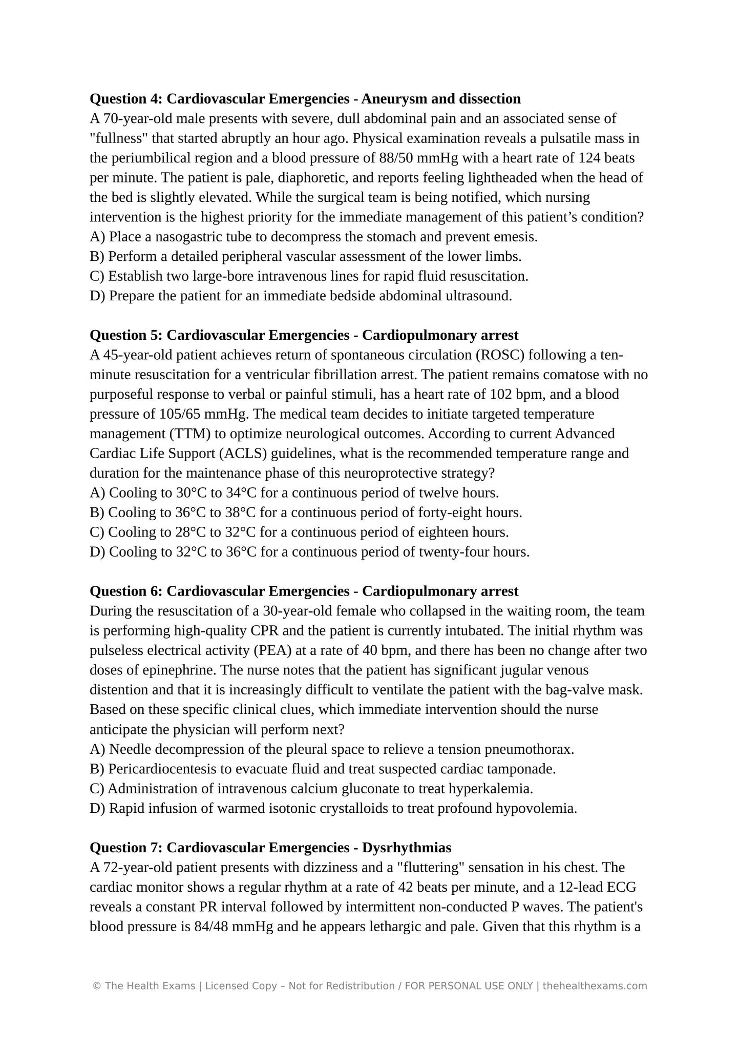 475 Questions for the Certified Emergency Nurse (CEN) 2026 Exam with Answers & Explanations